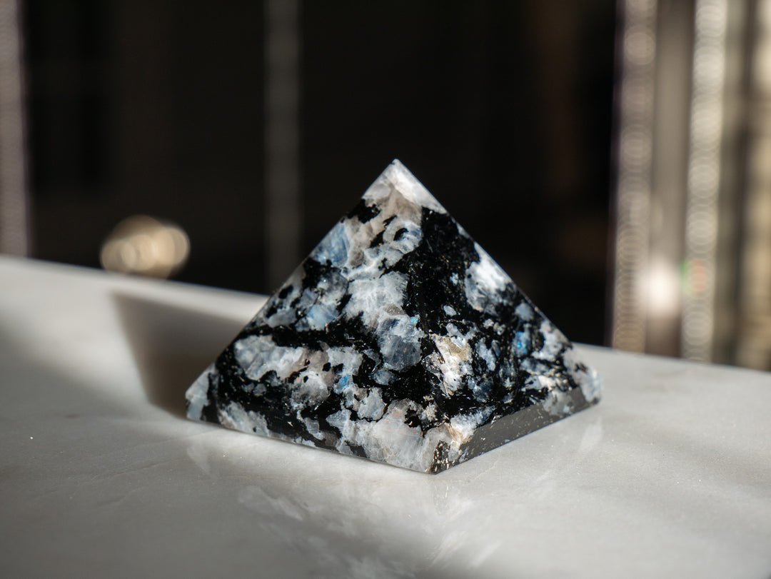 Premium Rainbow Moonstone Pyramid - Option 1