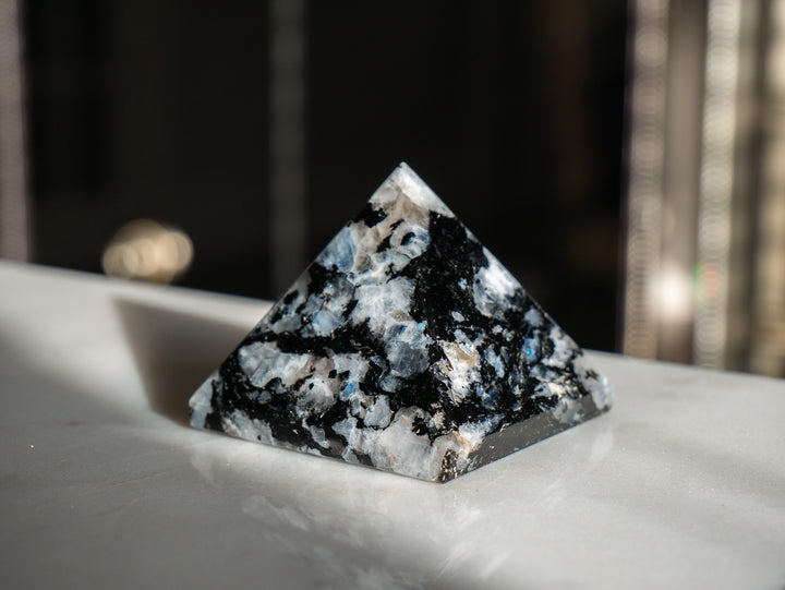 Premium Rainbow Moonstone Pyramid - Option 1