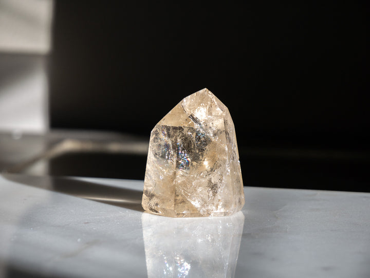 Premium Quality Natural Citrine Point with Rainbows - Opt K