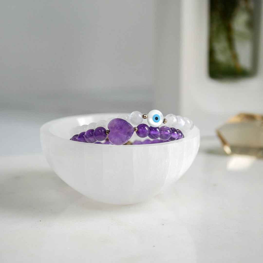 3" Selenite Bowl for Energy Clearing & Crystal Charging