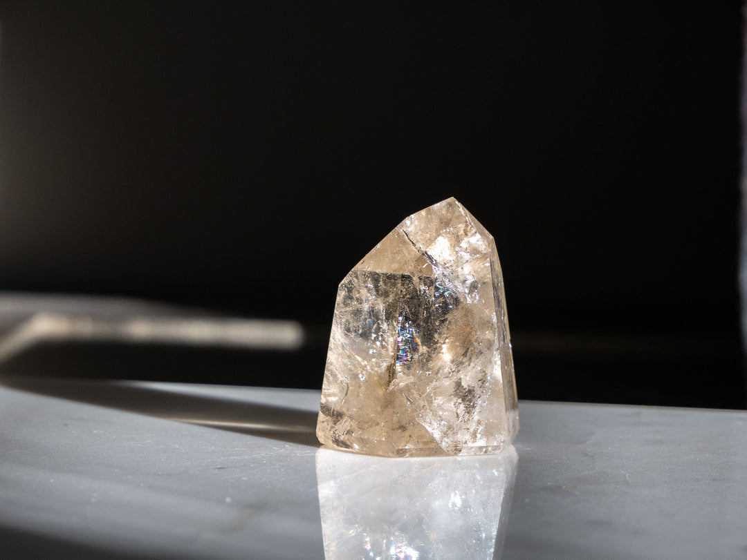 Premium Quality Natural Citrine Point with Rainbows - Opt K