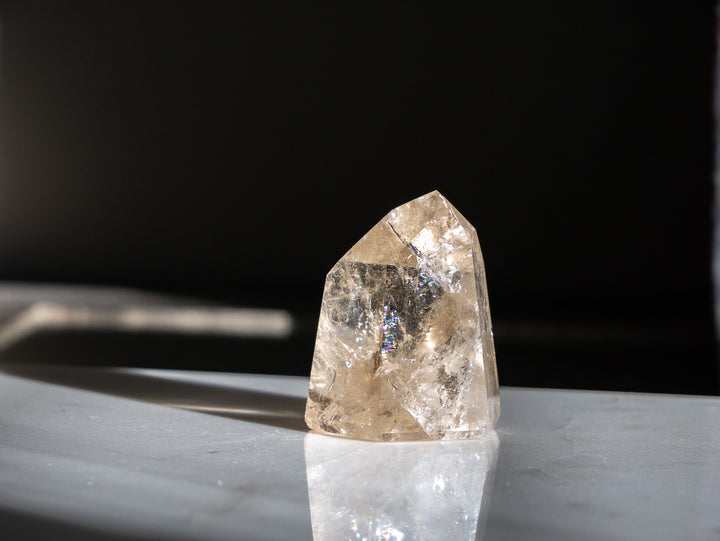 Premium Quality Natural Citrine Point with Rainbows - Opt K