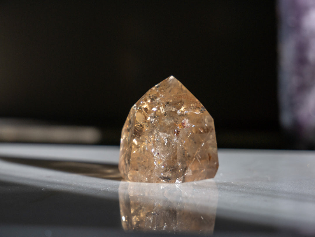Premium Natural Citrine Point - Opt O