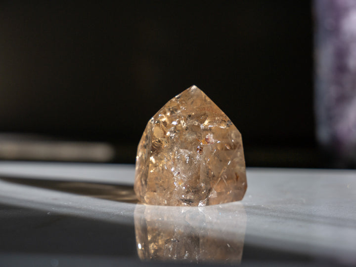 Premium Natural Citrine Point - Opt O