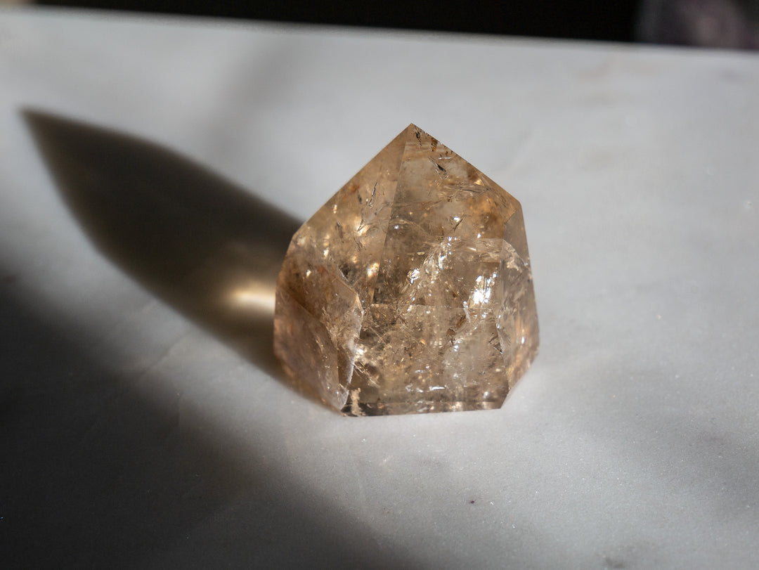 Premium Natural Citrine Point - Opt O