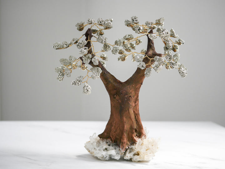 Tree of Life | Pyrite and Quartz Tree