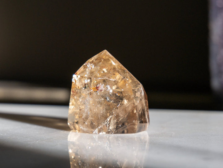 Premium Natural Citrine Point - Opt O