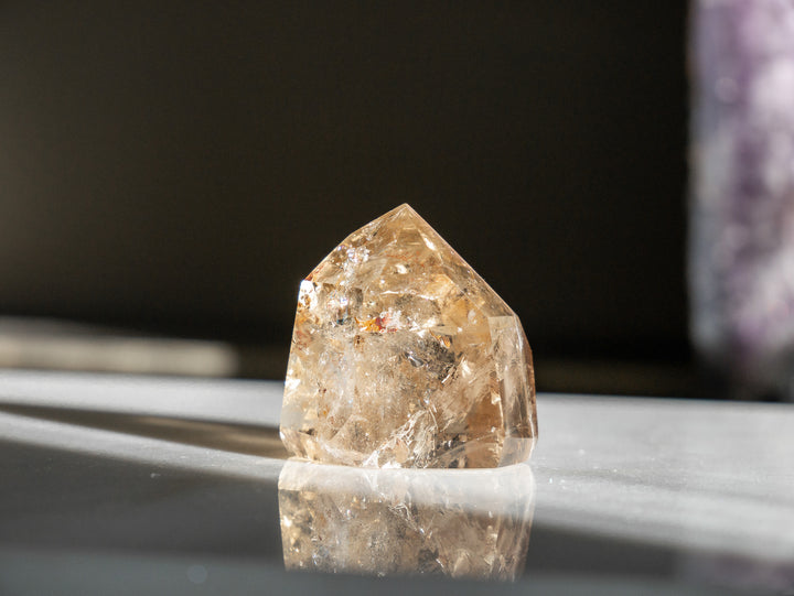 Premium Natural Citrine Point - Opt O