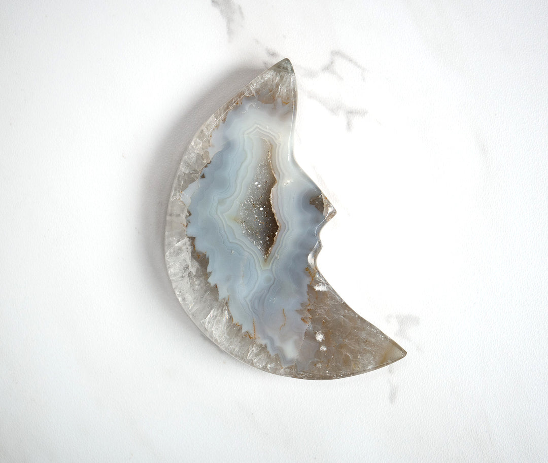 Agate Geode Moon