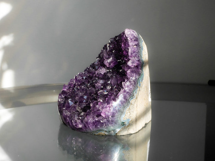 High Quality Uruguayan Amethyst Cut Base