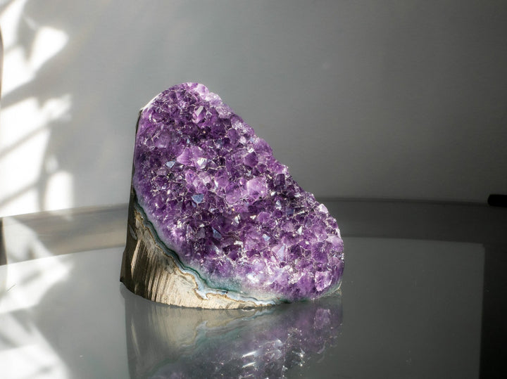 High Quality Uruguayan Amethyst Cut Base