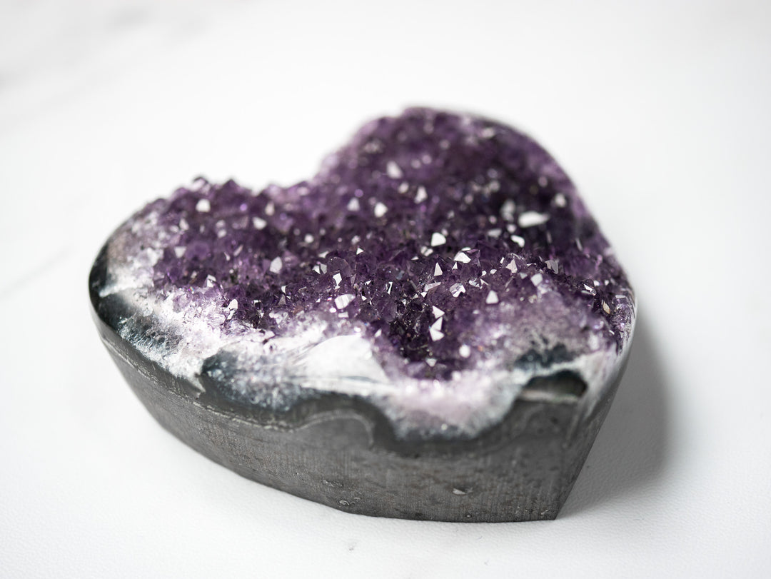 Premium Amethyst Heart (Large)
