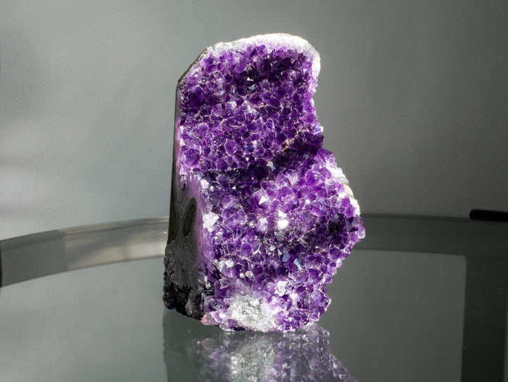 High-Quality Uruguayan Amethyst Cut Base