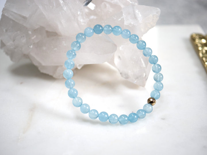 AAA Quality Natural Aquamarine Crystal Bracelet | Effective Communication