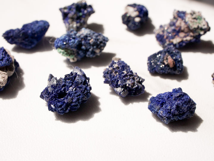 Crystalized Moroccan Azurite