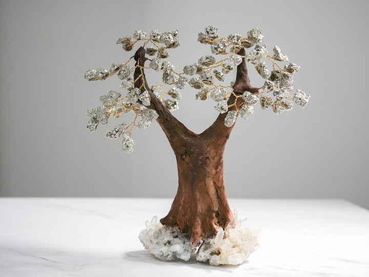 Tree of Life | Pyrite and Quartz Tree
