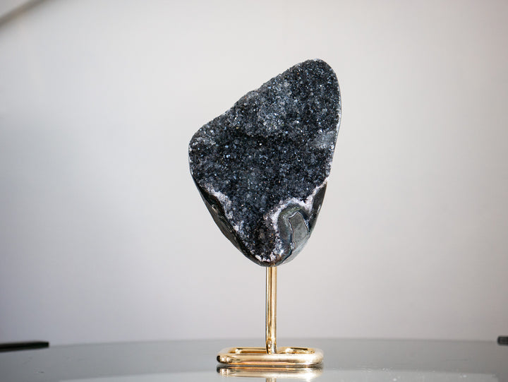 Black Amethyst on Stand