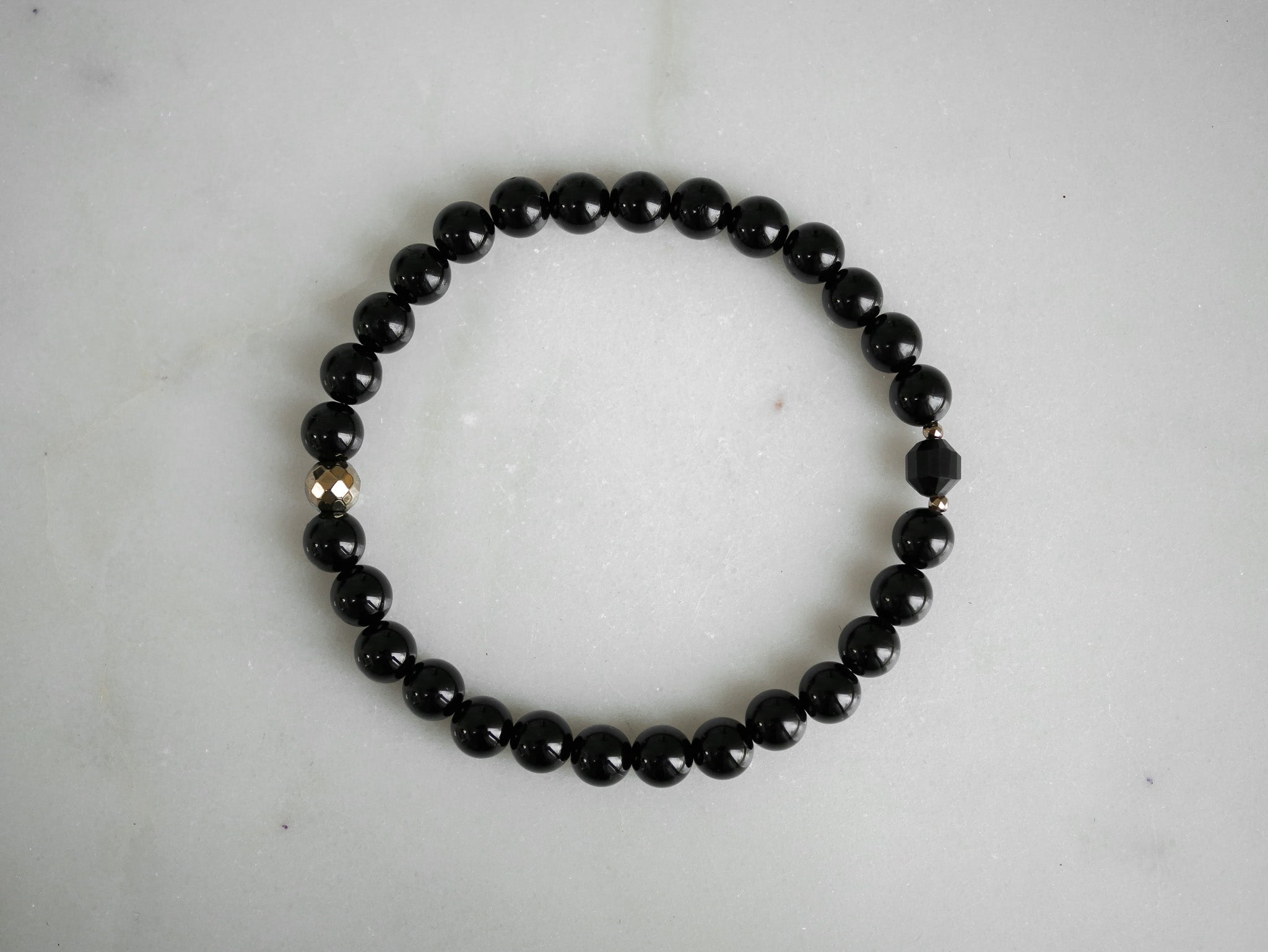 Black Tourmaline Bracelet | Crystal for Protection & Grounding