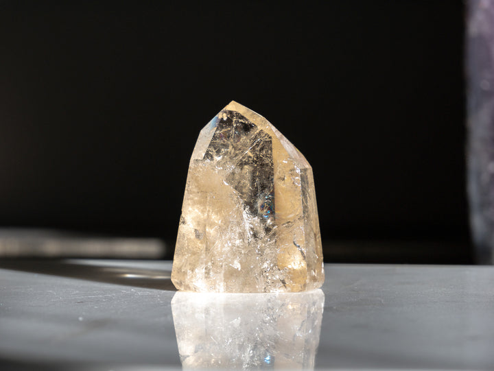 Premium Quality Natural Citrine Point with Rainbows - Opt K