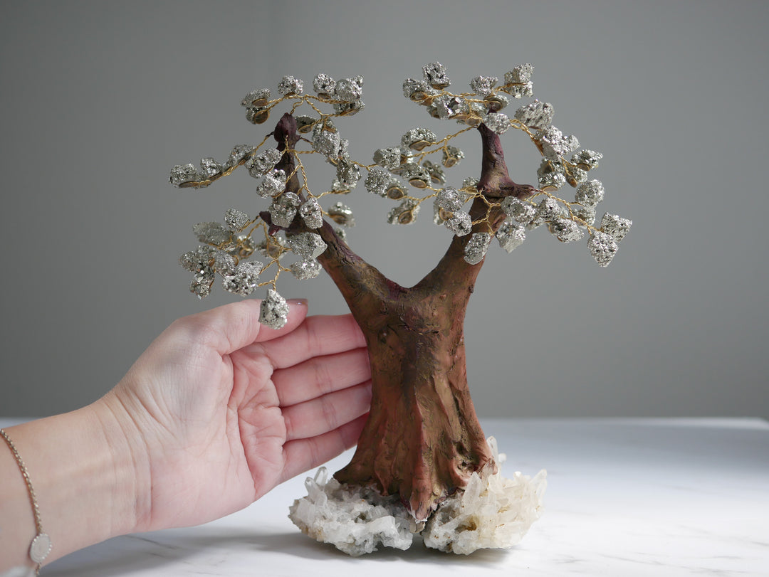 Tree of Life | Pyrite and Quartz Tree