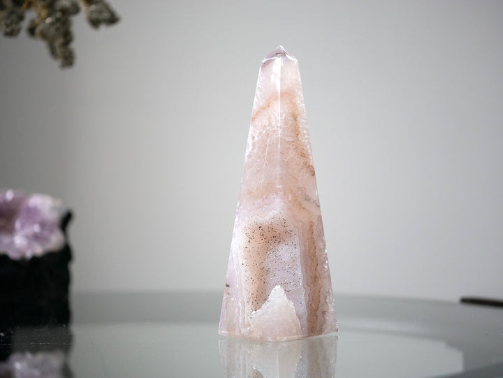 Druzy Agate Obelisk - Opt 1