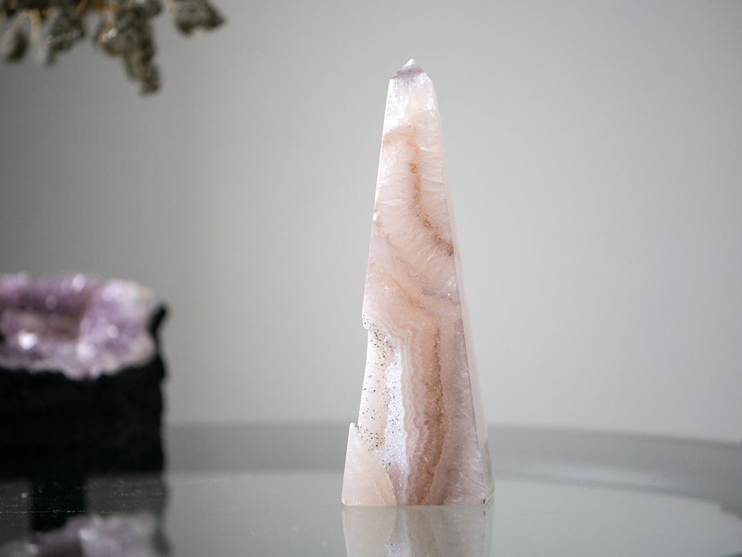 Druzy Agate Obelisk - Opt 1