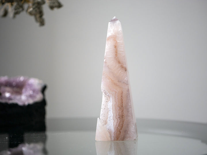 Druzy Agate Obelisk - Opt 1