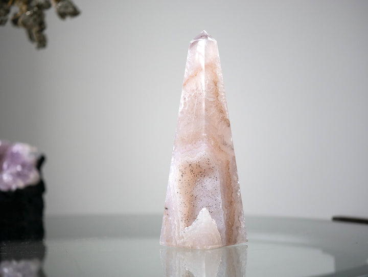 Druzy Agate Obelisk - Opt 1