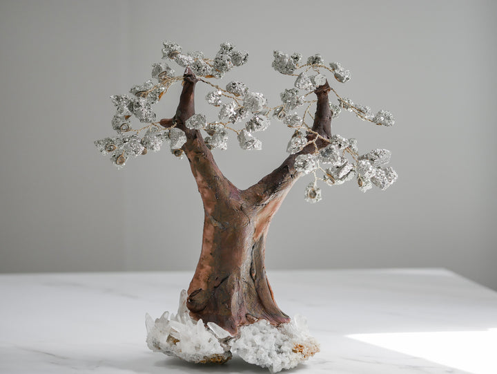 Tree of Life | Pyrite and Quartz Tree