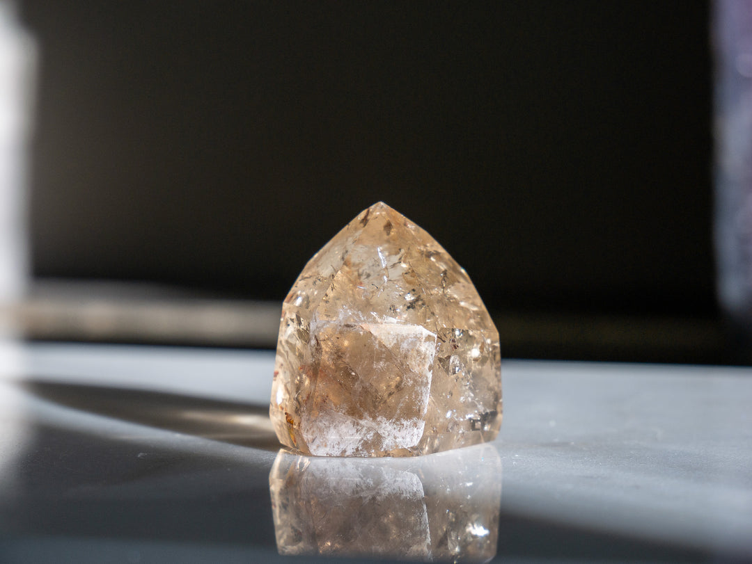 Premium Natural Citrine Point - Opt O