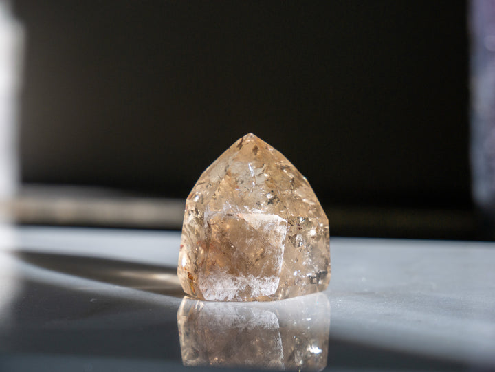 Premium Natural Citrine Point - Opt O