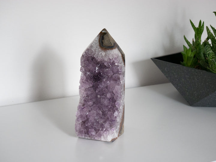 Large Amethyst & Agate Tower Geode