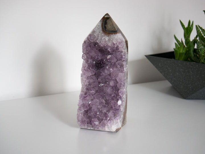Large Amethyst & Agate Tower Geode