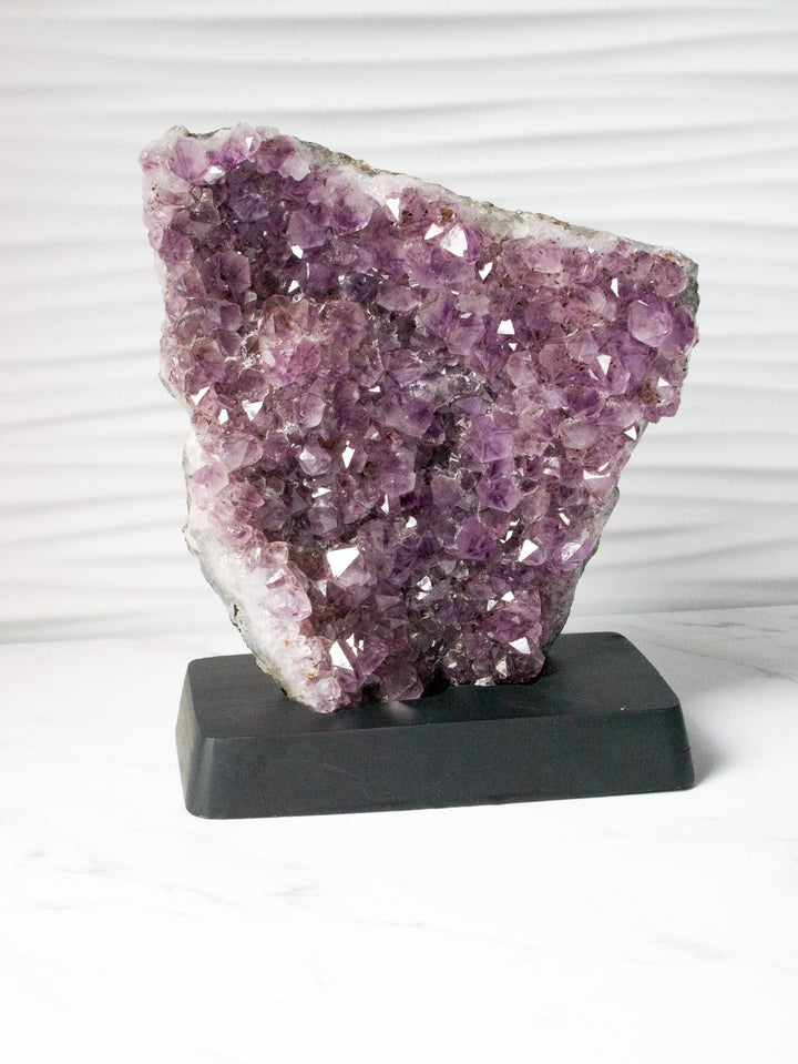 Amethyst Freeform on Custom Wood Stand