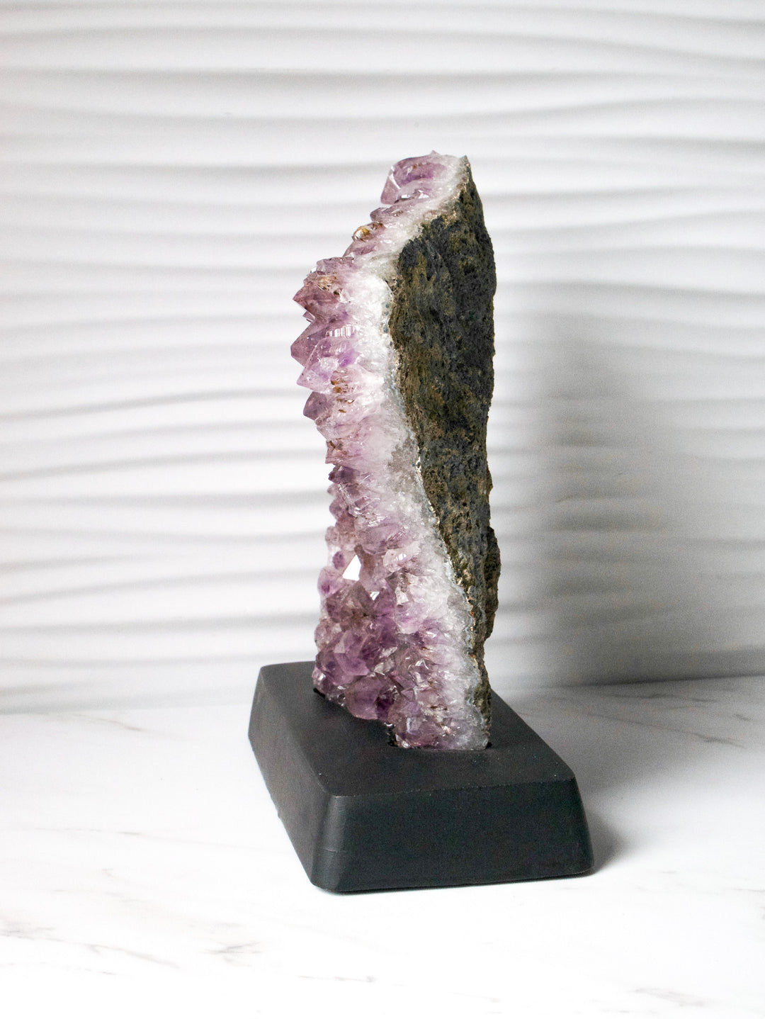 Amethyst Freeform on Custom Wood Stand