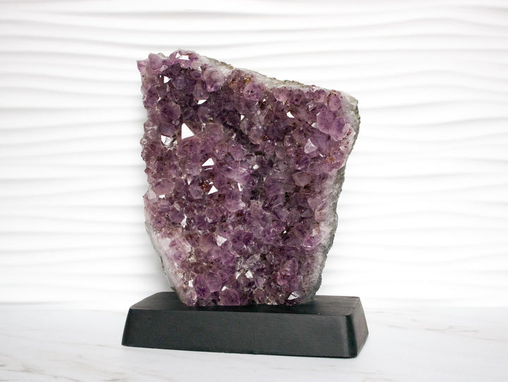 Amethyst Freeform on Custom Wood Stand