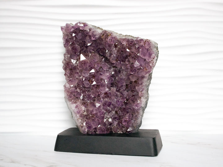 Amethyst Freeform on Custom Wood Stand