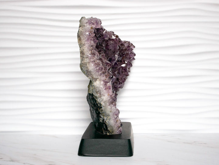 Amethyst Freeform on Custom Wood Stand