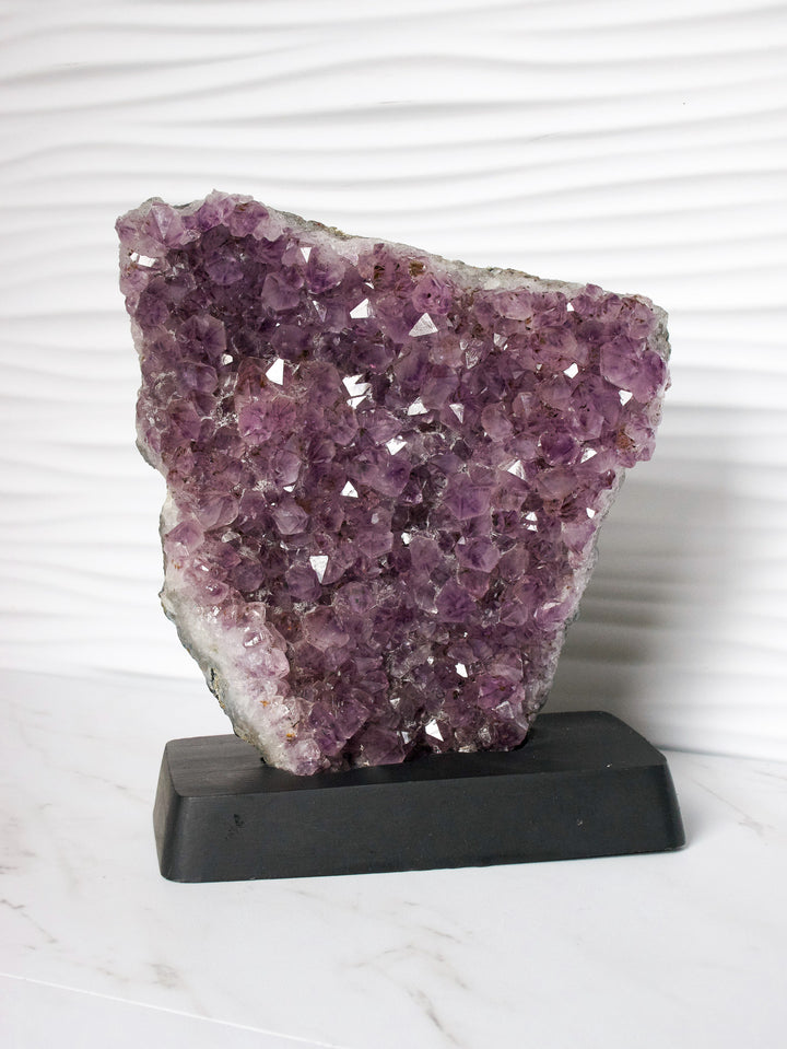 Amethyst Freeform on Custom Wood Stand