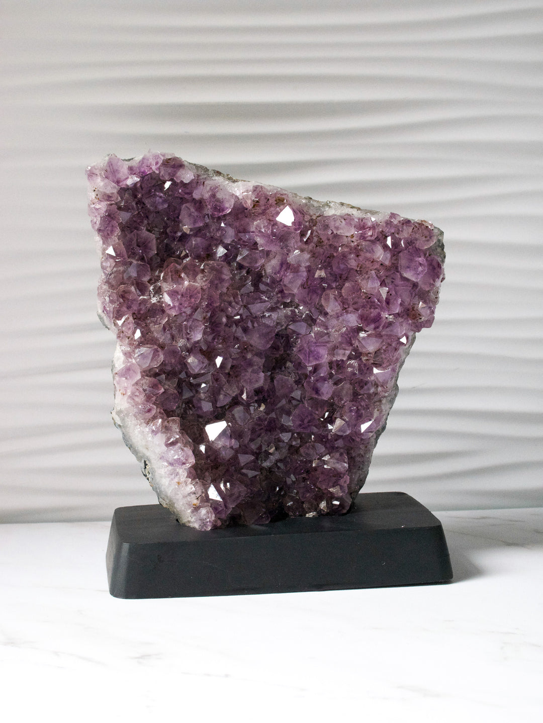 Amethyst Freeform on Custom Wood Stand