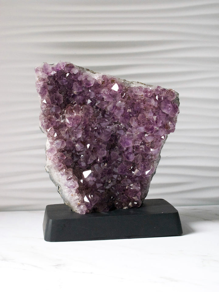 Amethyst Freeform on Custom Wood Stand