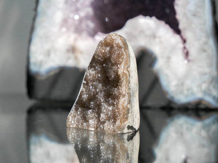 Petite Rainbow Amethyst Cut Base