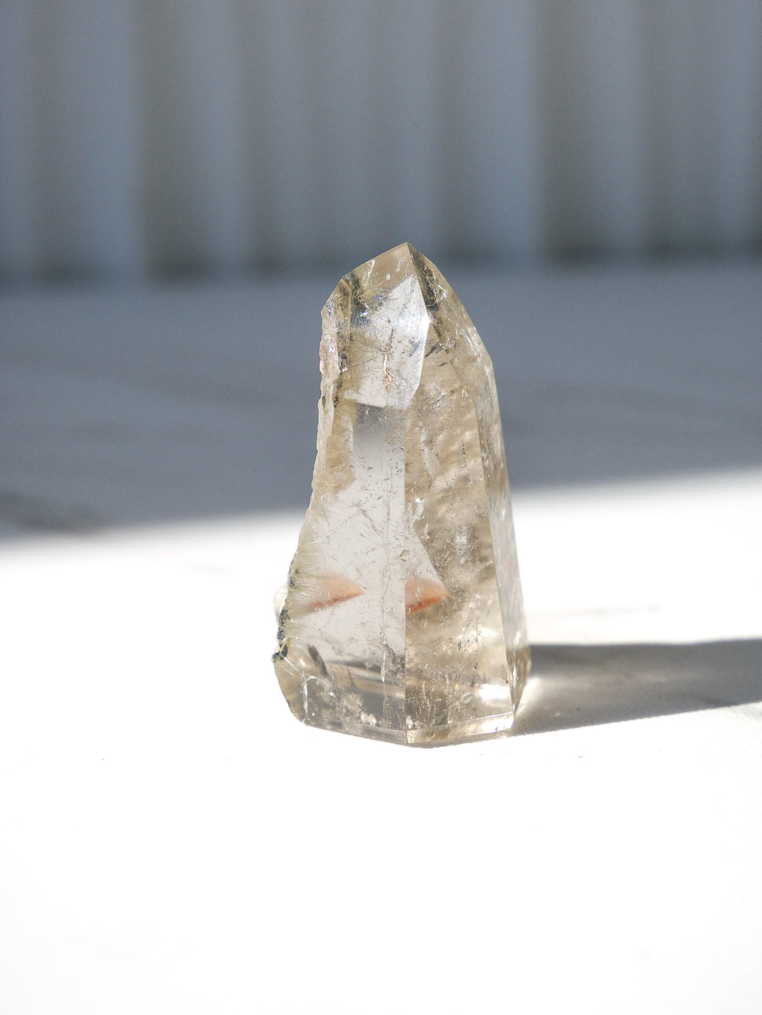 Petite Quartz Point with Golden Rutile