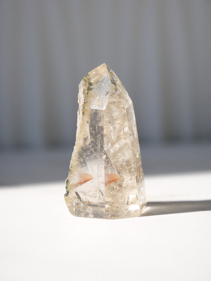 Petite Quartz Point with Golden Rutile