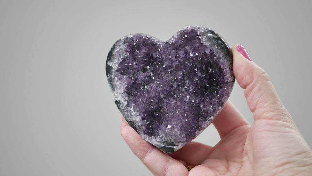 Premium Amethyst Heart (Large)