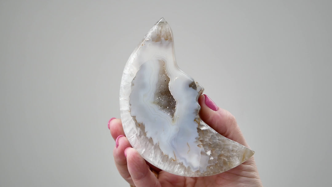 Agate Geode Moon