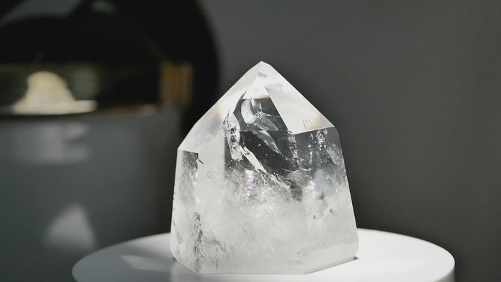 Premium Large Quartz Point with Rainbows