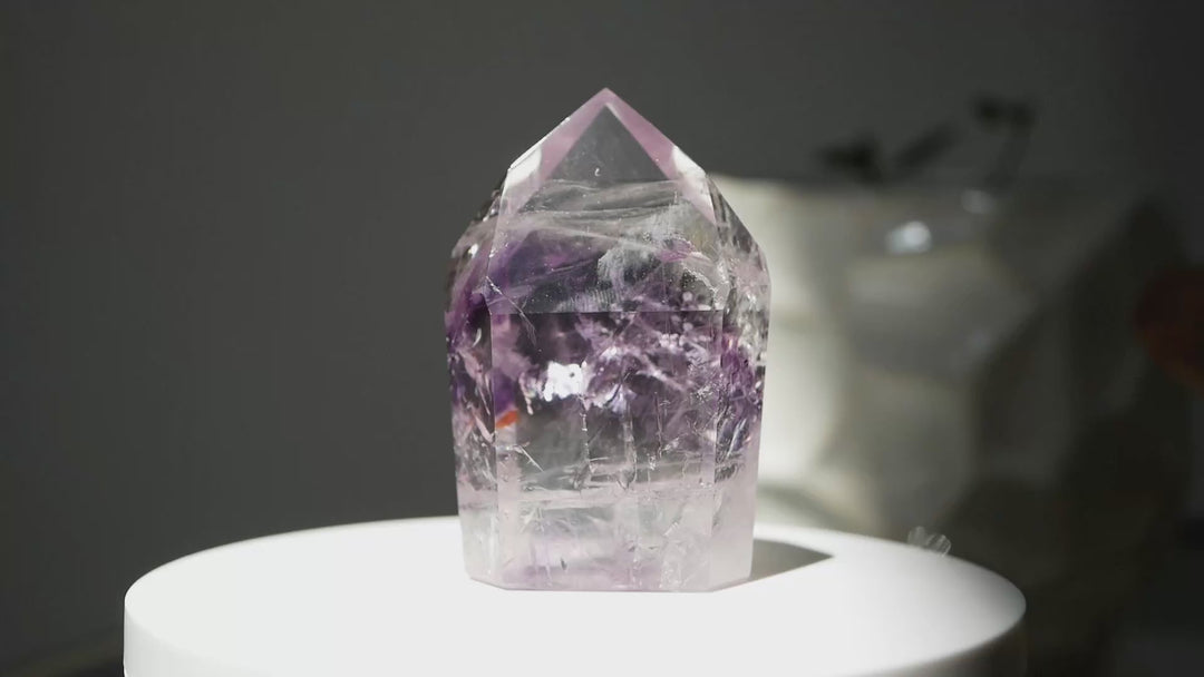 Premium Phantom Amethyst Quartz Point