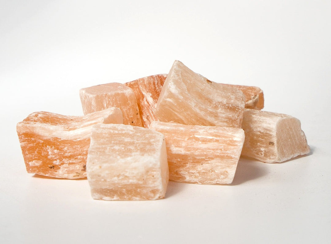 Peach Selenite/Satin Spar